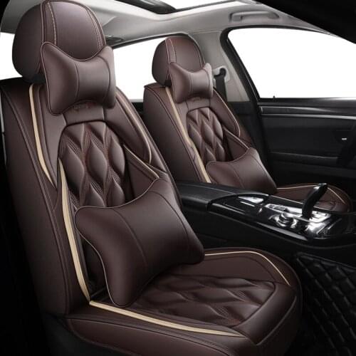 ZHOUSHENGLEE leather car seat covers For Volkswagen all models polo vw passat golf tiguan Passat jetta Phaeton touareg auto