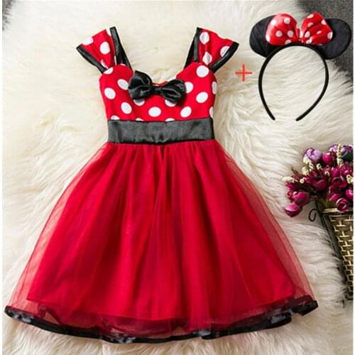 Red Christmas Carnival Princess For Baby Girls Sequine Ruffle Fluff Cloth For 2-6T Children Fancy Wedding Party Csotume For Kids