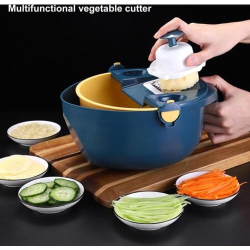 Lightweight 1 Set Good Garlic Press Vegetable Cut Shred Tools Practical Vegetable Chopper Non-slip for Home