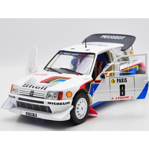 1/18 alloy die-casting car model NOREV Peugeot 205 turbo 16 rally car high-end collection of childrens toys family display