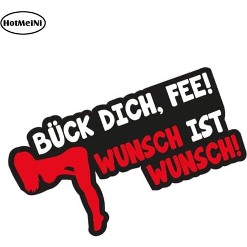 HotMeiNi 13cm X 9.2cm Aufkleber Buck Dich Fee Wunsch Ist Wunsch Sticker Bomb Shocker Tuning Fun Car Stickers