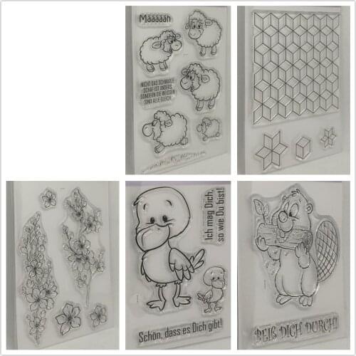 German Transparent Clear Silicone Stamp/Seal for DIY scrapbooking/photo album Decorative clear stamp ST0995