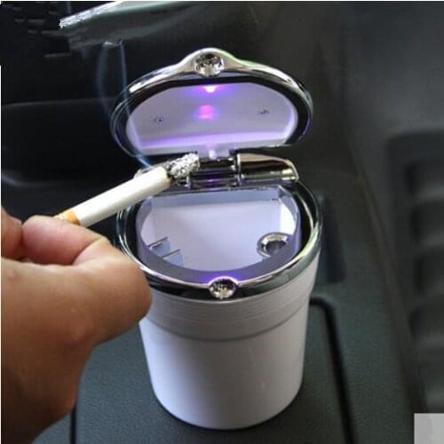 Car-Styling Car Cigarette ashtray with LED lamp For Kia Rio K2 K3 K5 K4 KX3 Cerato Soul Forte Sportage R SORENTO