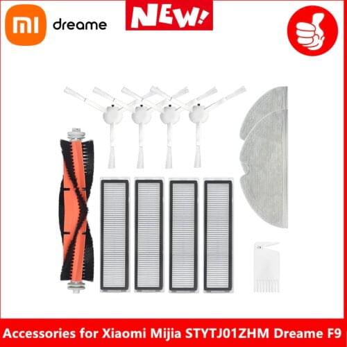 Suitable for Mijia STYTJ01ZHM Dreame F9 filter main/side brush mop brush water tank Xiaomi robot vacuum mop 1C cleaner accessory