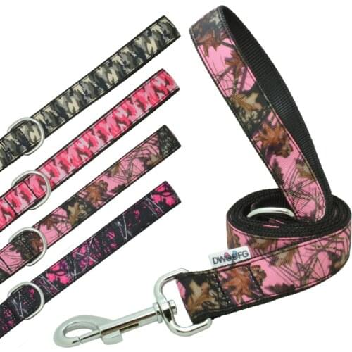 4FT 5ft Leash for Dog Girls Camouflage Strong and Durable Leash,1" Wide Dog Leashes for Medium and Large Training Dogs