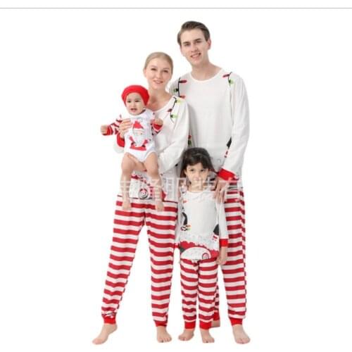 Family wear cross-border print suit for baby, boy and dog family Christmas pajamas