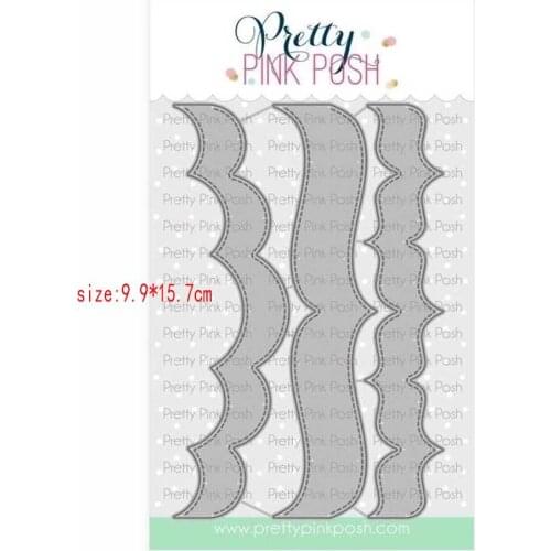 Sirius Wave pattern background Metal cutting dies cut die mold card Scrapbook paper craft knife mould blade punch stencils new
