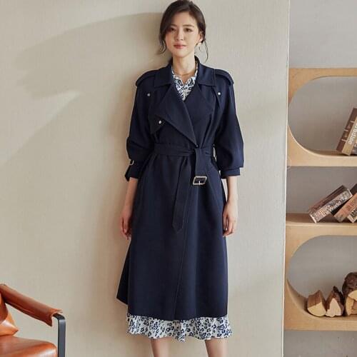 Light luxury worsted wool series intellectual British windbreaker womens 2021 Autumn New Lace Up Jacket