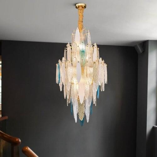 Postmodern Stainless steel Round LED lights Chandelier Lighting Lustre Suspension Luminaire Lampen For Dinning Living Room