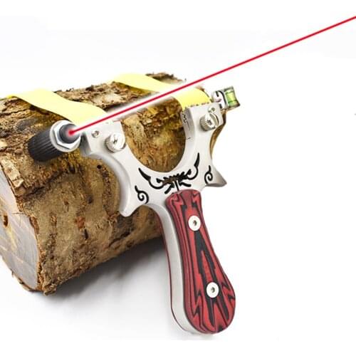 High Precision Flat Leather Slingshot Big Power Catapult Outdoor Hunting Shooting Professional Bow Traditional Sling Shot