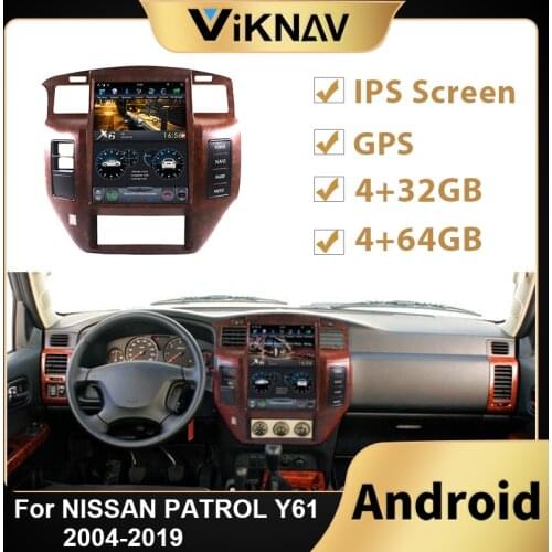 Car radio 2din Android multimedia player for NISSAN PATROL Y61 2004-2019 car stereo autoradio autoradio auto audio Tesla screen