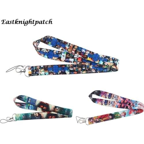 E2772 Cartoon Lanyard Keychain keys Badge ID Card Mobile Phone Rope Kids Gifts Lanyards ID Badge Holder