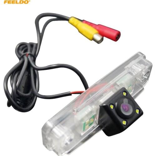 FEELDO 1Set Car Rear View Camera With LED For Subaru Forester/Impreza/OutBack Backup Reversing Camera #AM2581