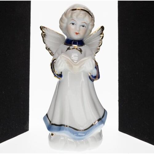 Collective Children Gift Ceramic Chorus Little Angels Music Group Figure Sculptures Porcelain Girls Statute Home Desk Room Decor