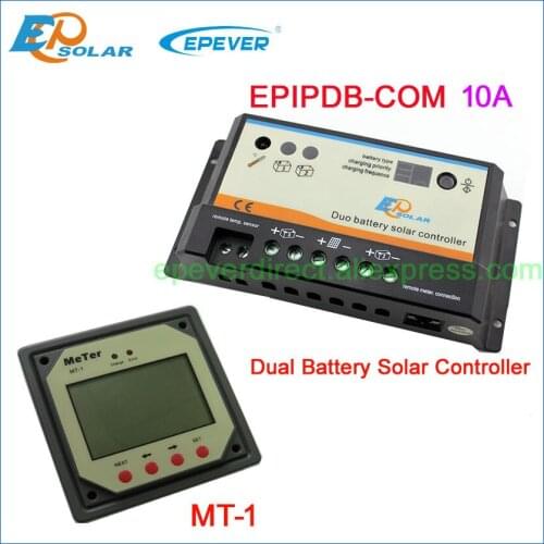 Controller with MT-1 optional 10A 12V 24V Max for 270W solar panels system Dual battery work EPEVER EPsolar solar regulator