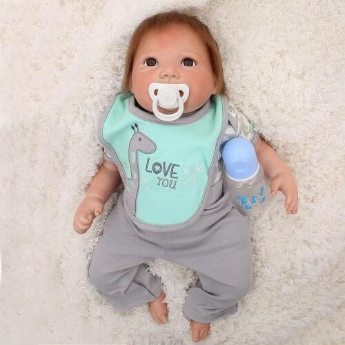 Bebes reborn 20"50cm silicone reborn baby boy doll kids play house toy dolls gift real alive reborn boneca juguetes