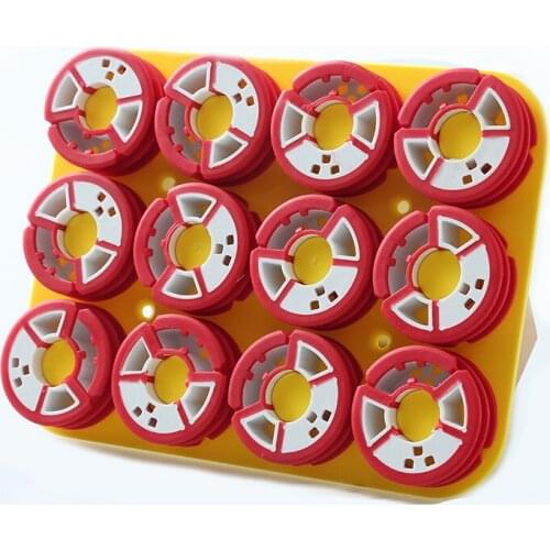 LEDIAO 12 Pcs/set Silica Winding Board Fishing Line Shaft Fishing Spool Main Coil Board Plate Can Be Fixed On Fishing Tackle Box