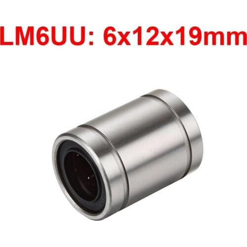 LM6UU LM61219UU LB6UU SDM6 LM-6 SM-6 linear bearing 6X12X19MM linear Bush