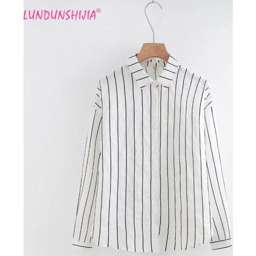 LUNDUNSHIJIA Women's Blue Shirts