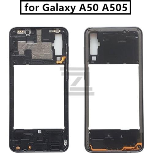 For Samsung Galaxy A50 A505 Middle Frame Plate Bezel Housing Case back frame Metal Mid Faceplate Frame Repair Spare Parts
