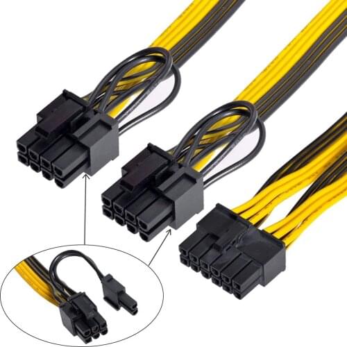 12Pin to ATX Dual 8Pin & 6Pin Splitter GPU Graphics Card Modular Power Supply Cable for 3080 3090 AX850 AX750 AX650