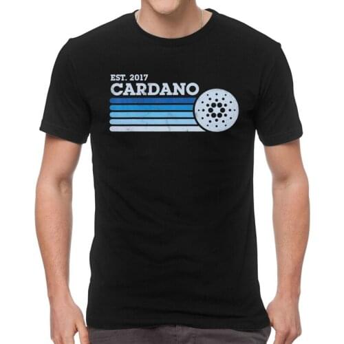 Cardano T-shirt Men Harajuku T Shirt Short Sleeve 100% Cotton ADA Cryptocurrency Crypto Currency Tshirt Unique Tee Top