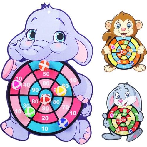 Children Throw Sticky Ball Dartboard Boards Target Ball Kids Toys Set Indoor Sports Sucker Ball Game Family Sport Party