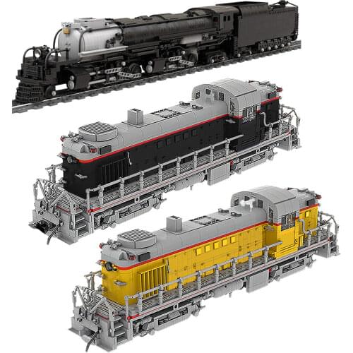 MOC High-Tech United Pacific Spped Train Building Blocks Kit Motor Railway Vechilce DIY Train Toy For Children Birthday Gift