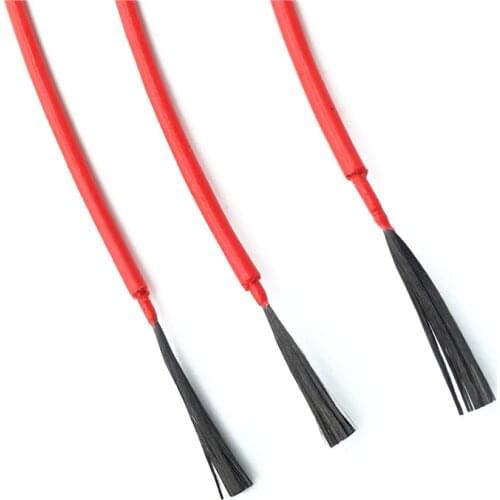 25m 24k 18.5ohm Carbon Fiber Hotline Material Floor Heating Cables Outer Diameter 2.5 Mm High Temperature Cable