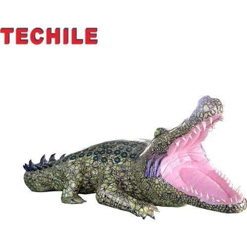 Huge display inflatable crocodile model crocodile cartoon replica
