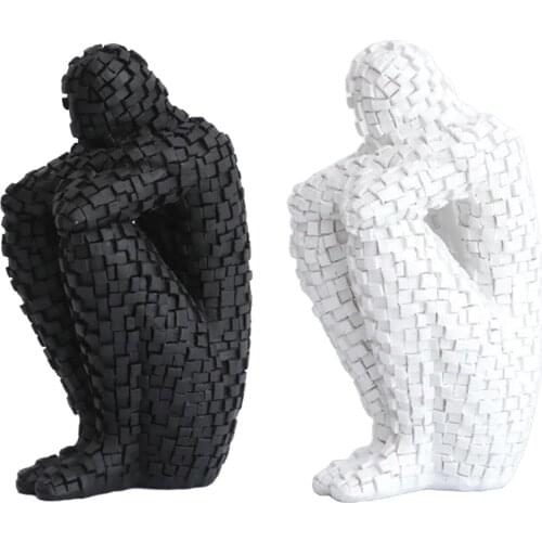 MODERN DESIGN RESIN FIGURINE BOOKENDS BOOK ENDS HOLDERS STOOPER HOME DECOR