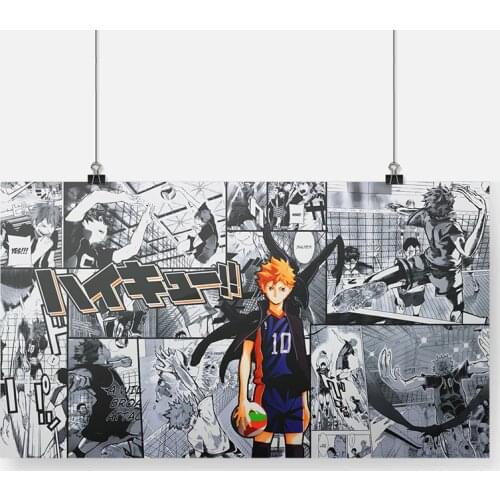 Shoyo Hinata Haikyuu!! Anime Poster Framed Wooden Frame Canvas Painting Wall Art Decor Bedroom Study Home Decoration Prints