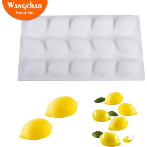 Lemon Shape Mousse Cake Mold Silicone Cake Decorating Tools Chocolate 3D Cake Bakeware DIY Baking Mold French Dessert Molds