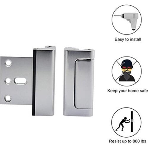 Aluminium Alloy Home Door Reinforcement Lock Security Stopper Hardware