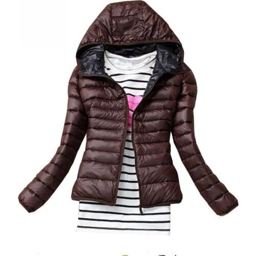 Winter Coats Parkas Women Autumn Winter Plus Size Coat Jacket Hooded Warm Short Outerwear Female Slim Cotton Padded Basic Tops
