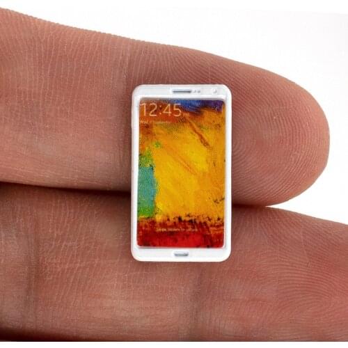 1Pcs 1/12 Doll House Miniature Metal Mobile Phone Simulation Cellphone Model Toys for Mini Decoration Dollhouse Accessories