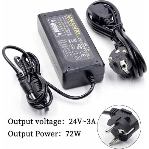 24V3A regulated DC power adapter switching power supply