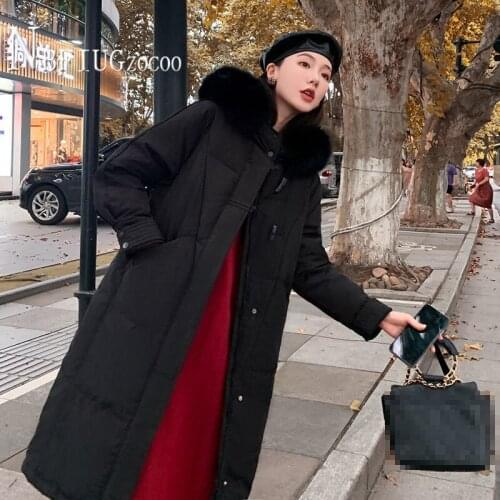 5 Colors Can Choose Women Parkas Faux Fur Collar Winter Warm Female Jacket
