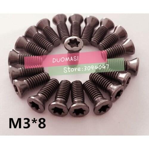 50pcs M3.0*8mm CNC lathe tool spare screws Torx screws