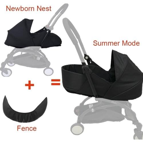 Baby Stroller Sleeping Basket 0-6M Newborn Birth Nest For Babyzen Yoyo Yoya Pram Infants Winter Sleep Bags Strollers Accessories