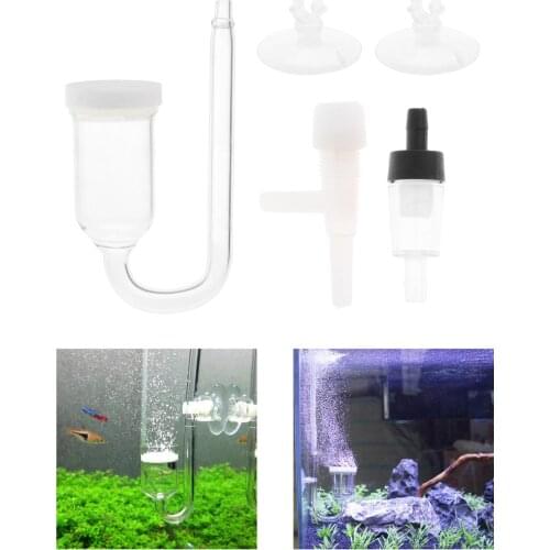 Aquarium CO2 Diffuser w/ U-Shape Connecting Tube for Planted Tank
