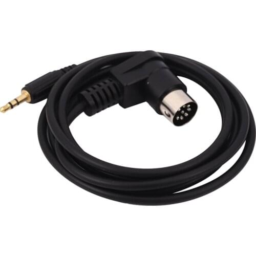 Car 3.5mm AUX Input Adapter Audio Cable Mini Jack AUX 8-Pin M-BUS CD Changer Cable For Alpine Gold Plug