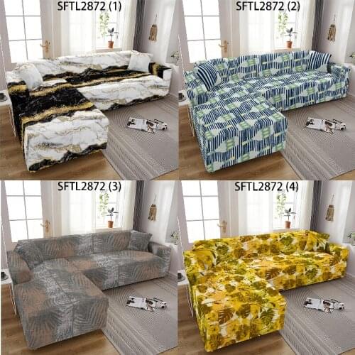 Geometric stripes corner sofa cover Sofa chaise cover lounge Cushion cover Elastic sofa cover Covers for armchairs sofa cushions