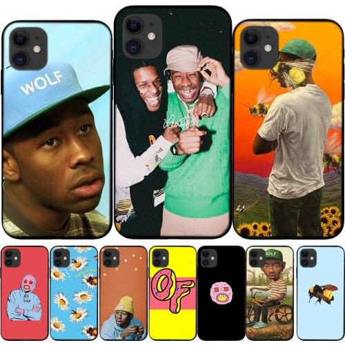 Q8 Tyler The Creator Black Soft TPU Case For iPhone 8 7 6 6S Plus 5S SE Silicone Cover For Capa Apple 12 Mini 11 Pro X XS Max XR