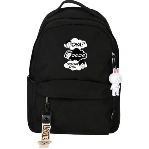 Haikyuu Karasuno VBC Anime Backpack Hinata Shoyo School Bags Fashion Girls Travel Backpack Pink Kawaii Mochilas