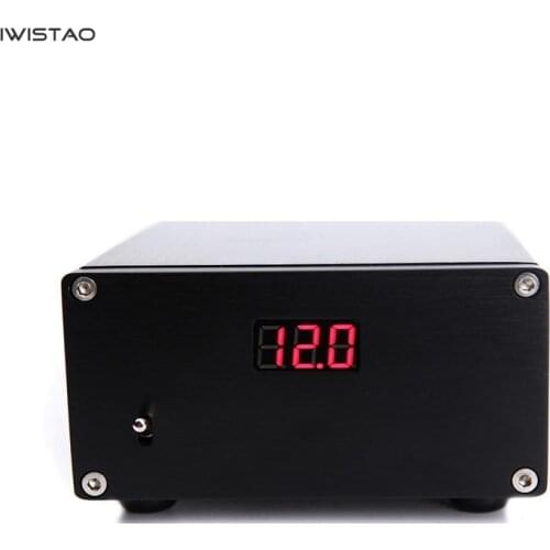 IWISTAO 50W HIFI Linear Power Supply Transformer for USB Amp DAC External Regulated Power Supply with Digital Display