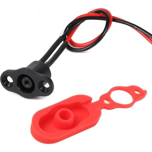 Electric Scooter Power Charger Cord Cable+Charging Port Plug Cover for M365 Scooter Accessories