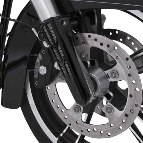 Motorcycle LED Light Front Lower Fork Leg Slider Cover For Harley Touring Electra Glide Road King Street Glide Ultra Limited