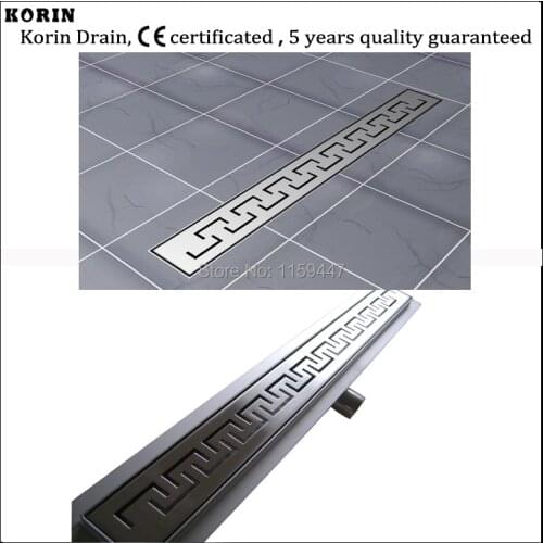 900mm"ZIPPER" Style Stainless Steel 304 Linear Shower Drain, Horizontal Drain, Shower Floor Waste, Shower Channel Floor Drain