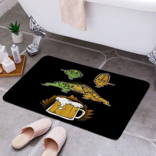 Beer Hop and Malt 3D Print Doormats Rectangle Non-Slip DoorMat Bedroom Kitchen Entrance Print Door rugs Dropshipping